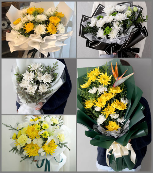 贵州毕节市黔西县重新镇八角村白事花束代送